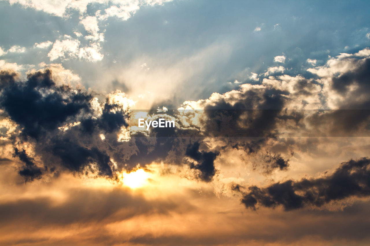 Scenic view of cloudscape during sunset