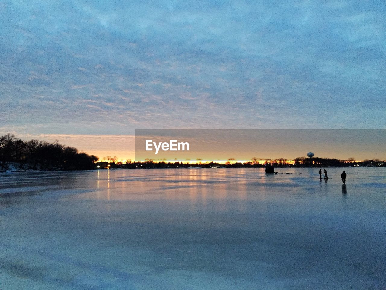SCENIC VIEW OF SEA DURING SUNSET