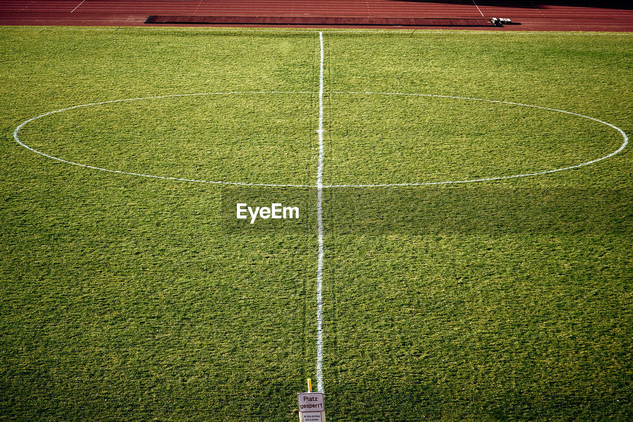 High angle view of grass