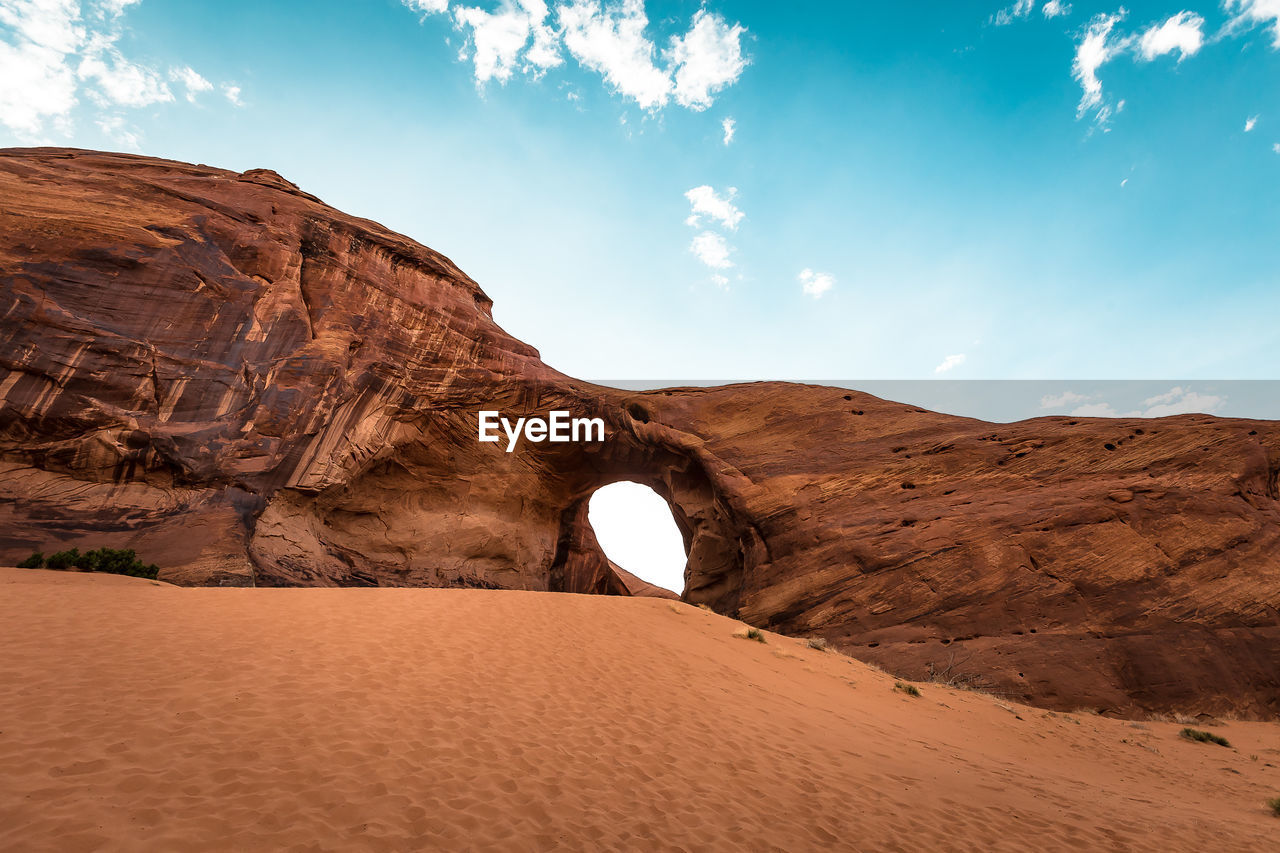 ROCK FORMATIONS ON MOUNTAIN