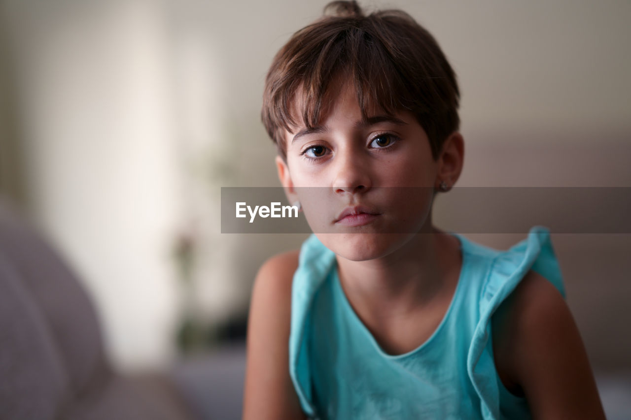 Portrait of boy looking at camera