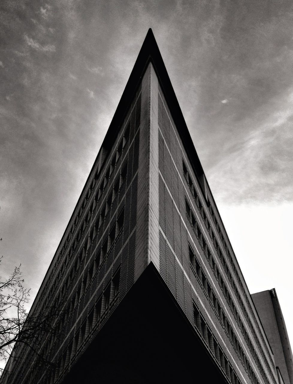 Low angle view of building against sky