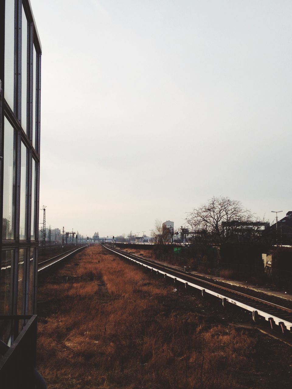 Railroad tracks in diminishing perspective