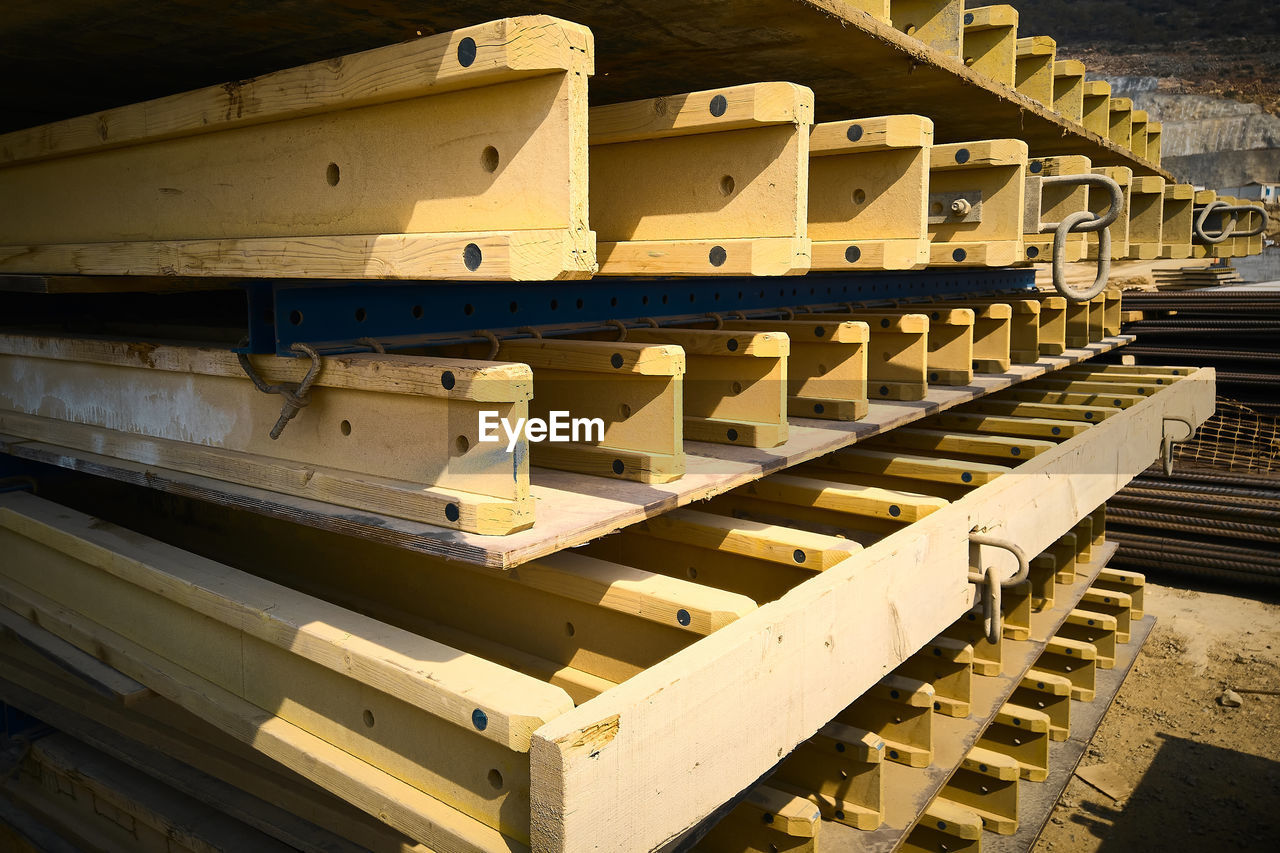 wood, beam, architecture, no people, industry, indoors, in a row