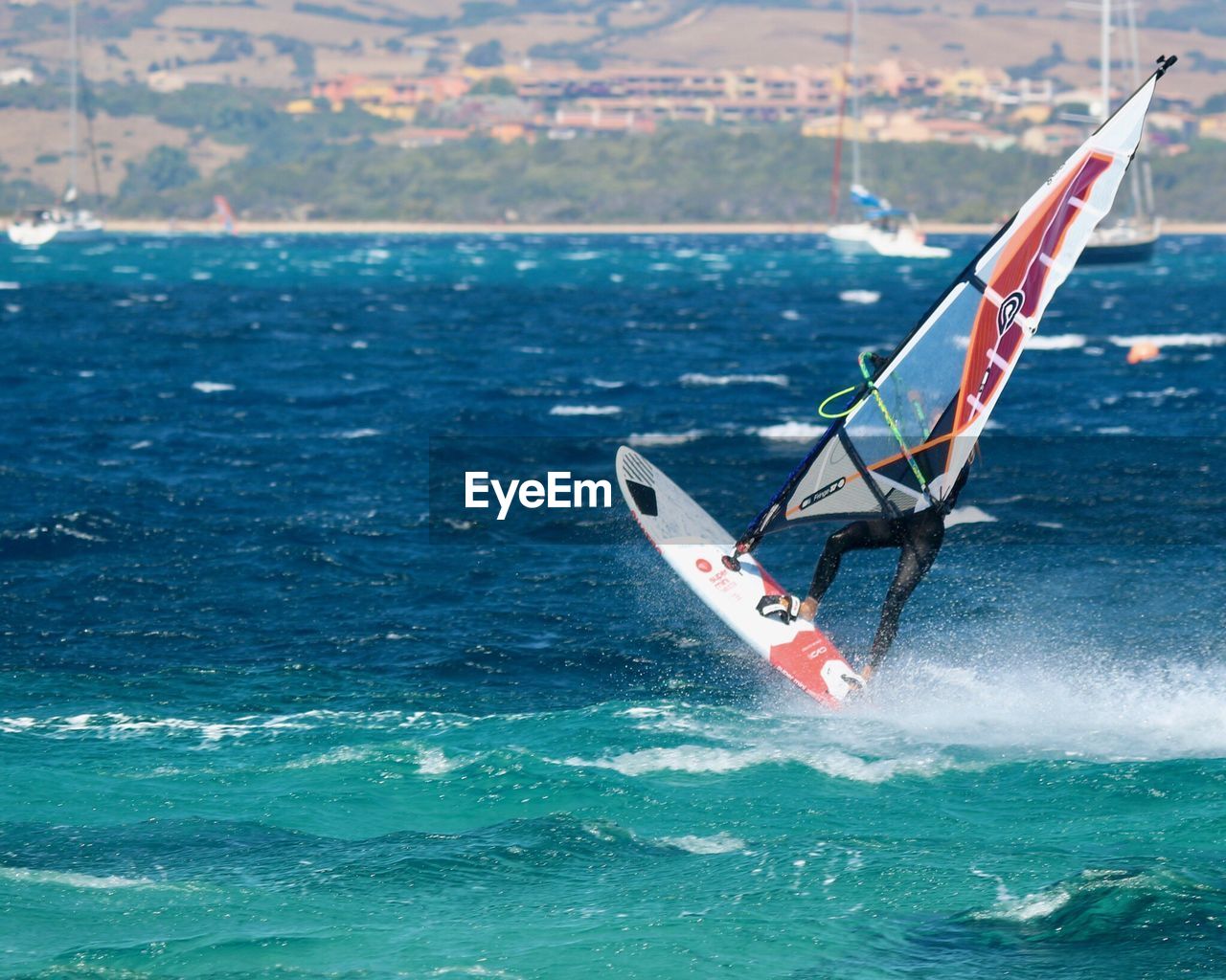 SAILBOAT IN SEA