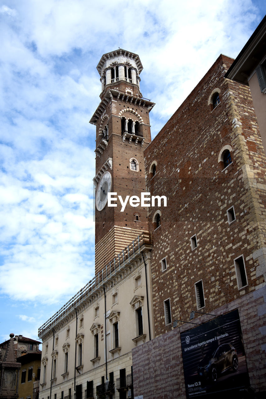 low angle view of old building against sky