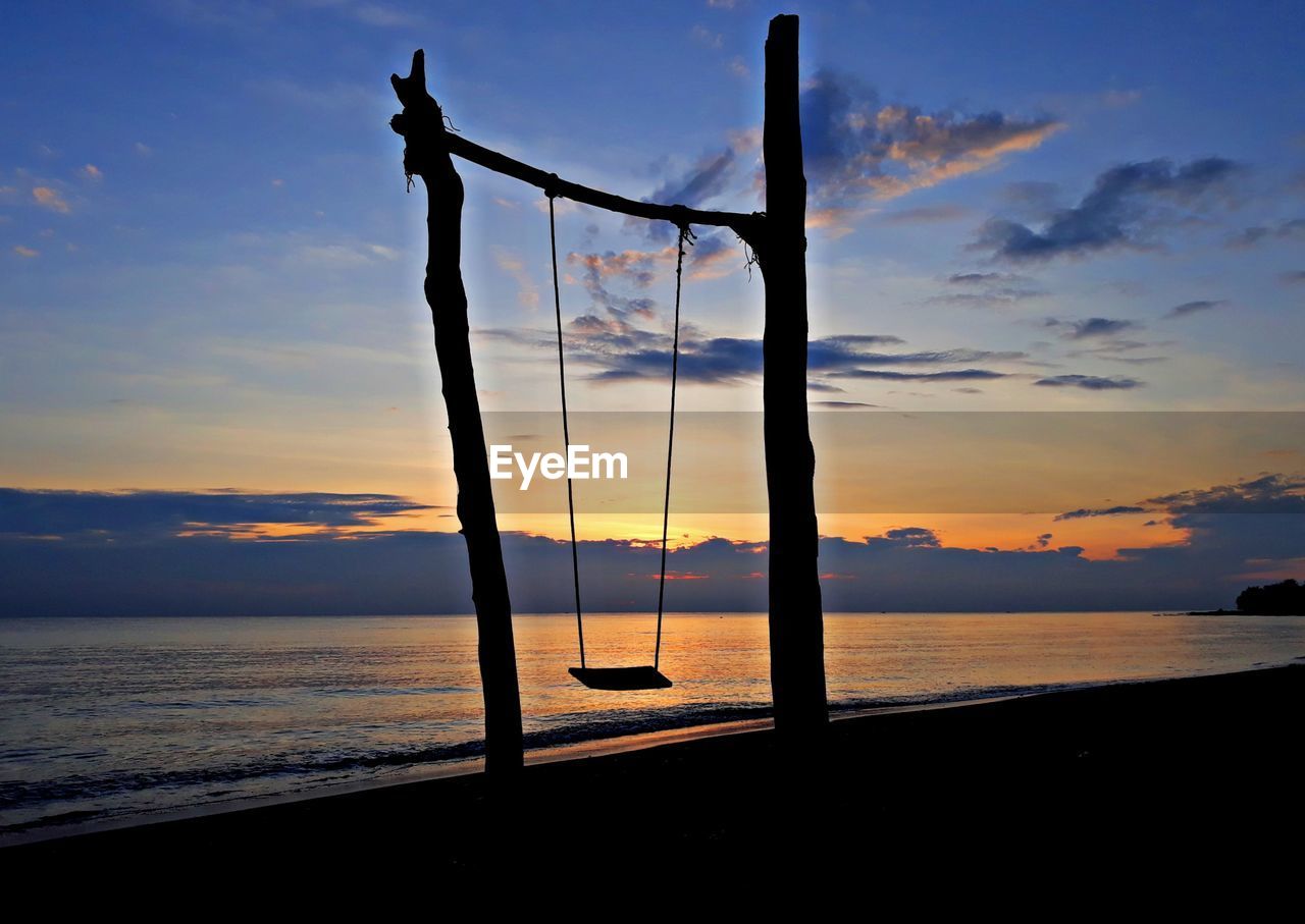 SCENIC VIEW OF SEA DURING SUNSET