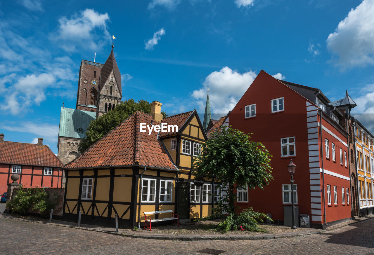 Cityscape in the old danish town ribe
