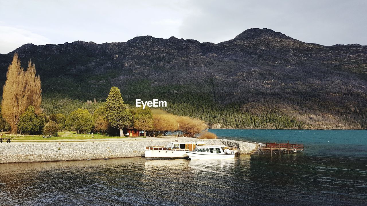 Scenic view of river against sky