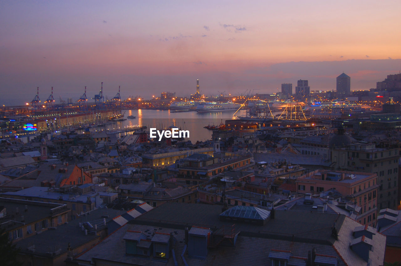 Panorama of genoa, italy