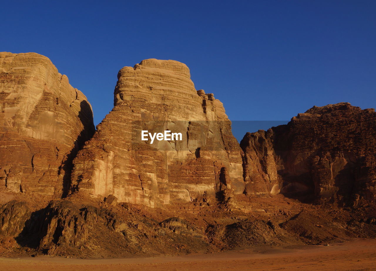 View of rock formations