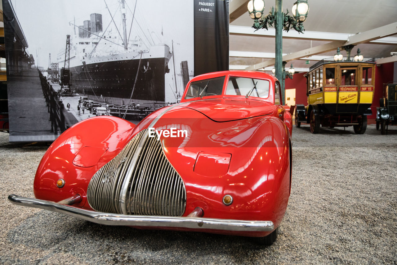 RED CAR PARKED