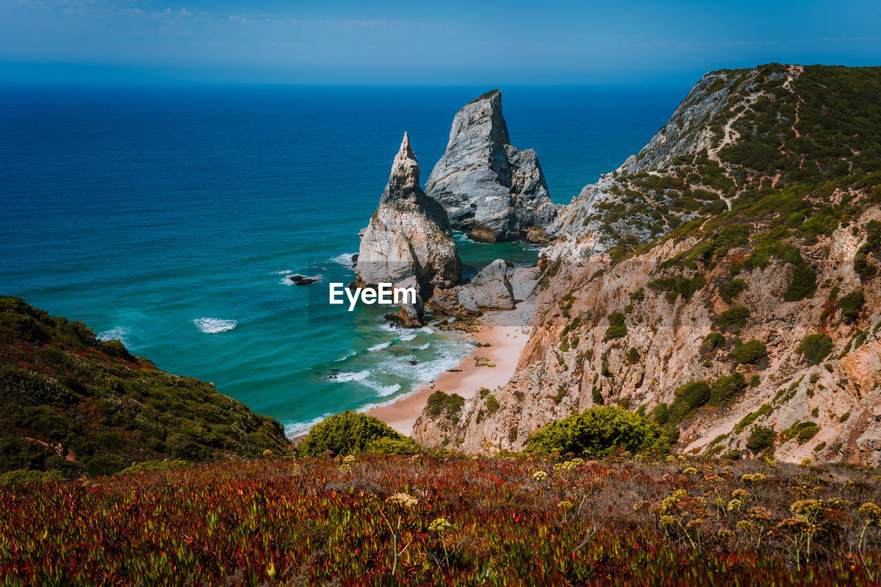 Scenic view of sea against sky