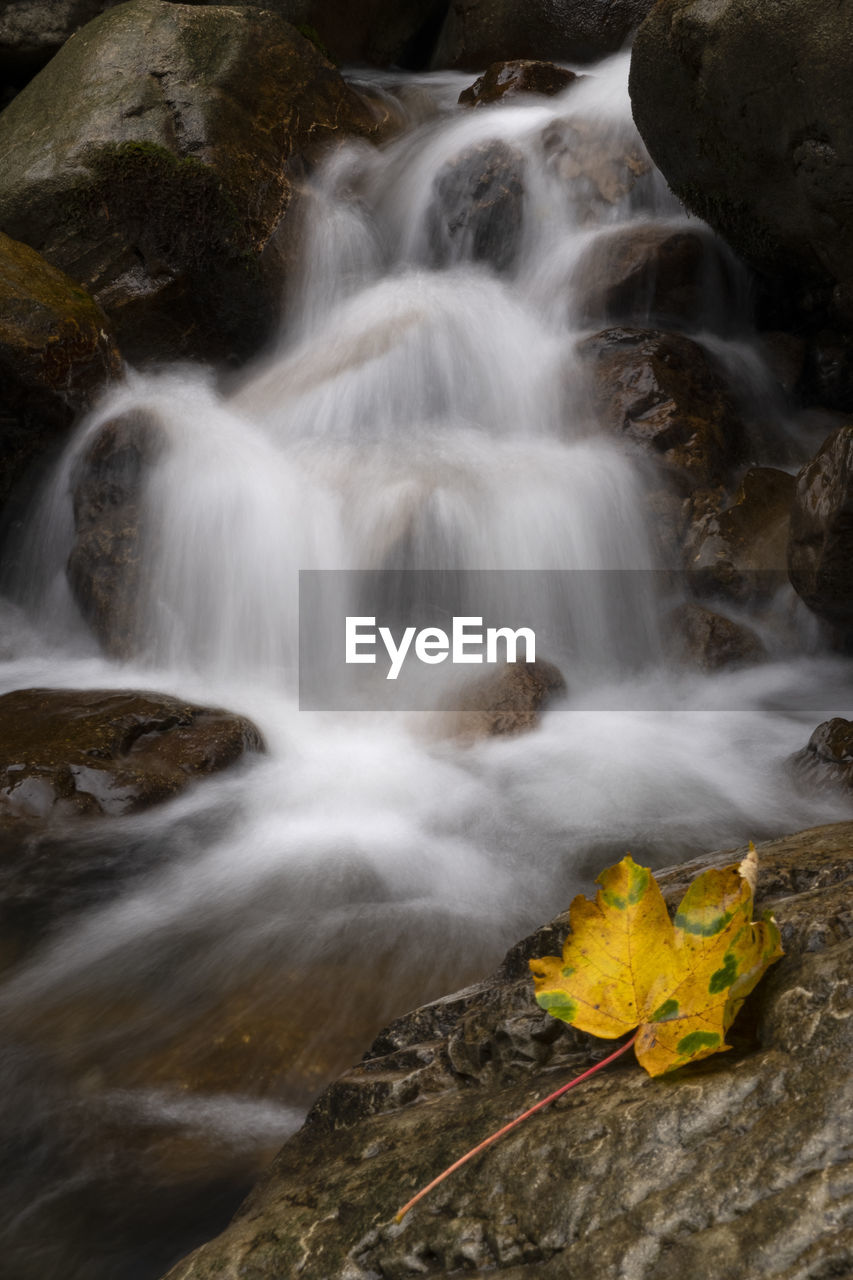 WATERFALL ON ROCKS