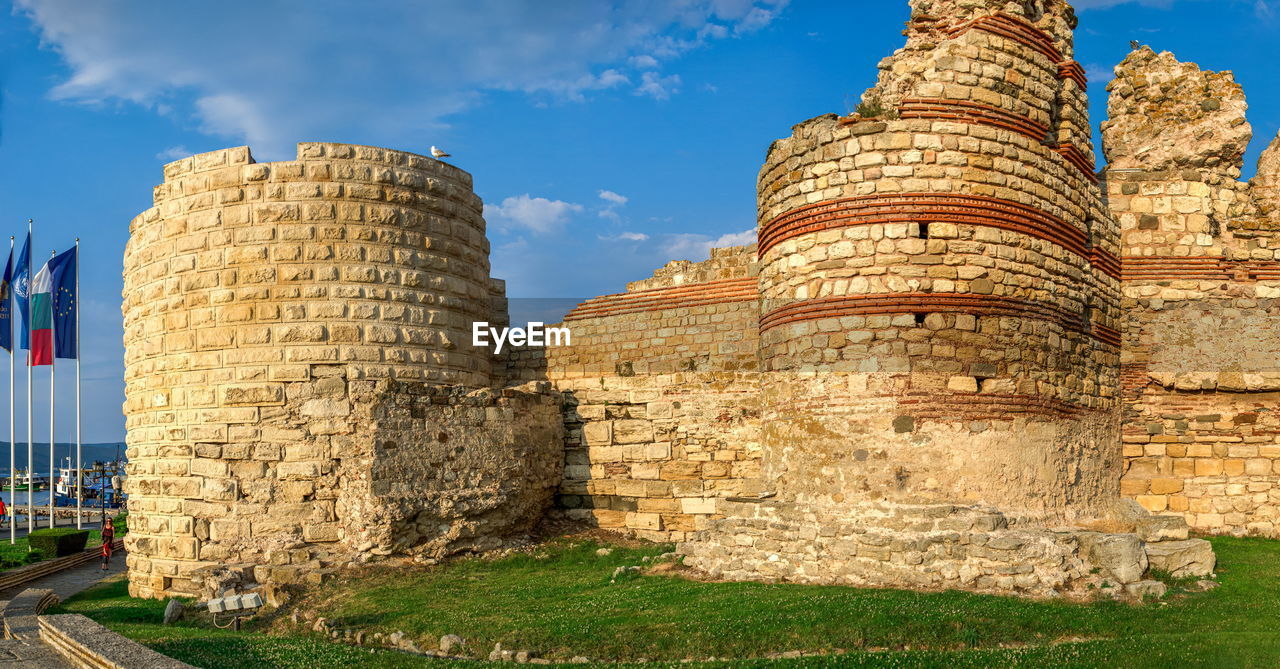 LOW ANGLE VIEW OF OLD BUILDING