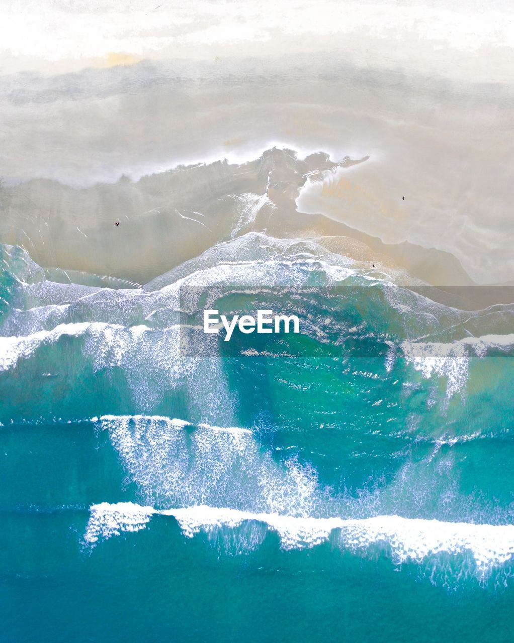AERIAL VIEW OF SEA AND WAVES