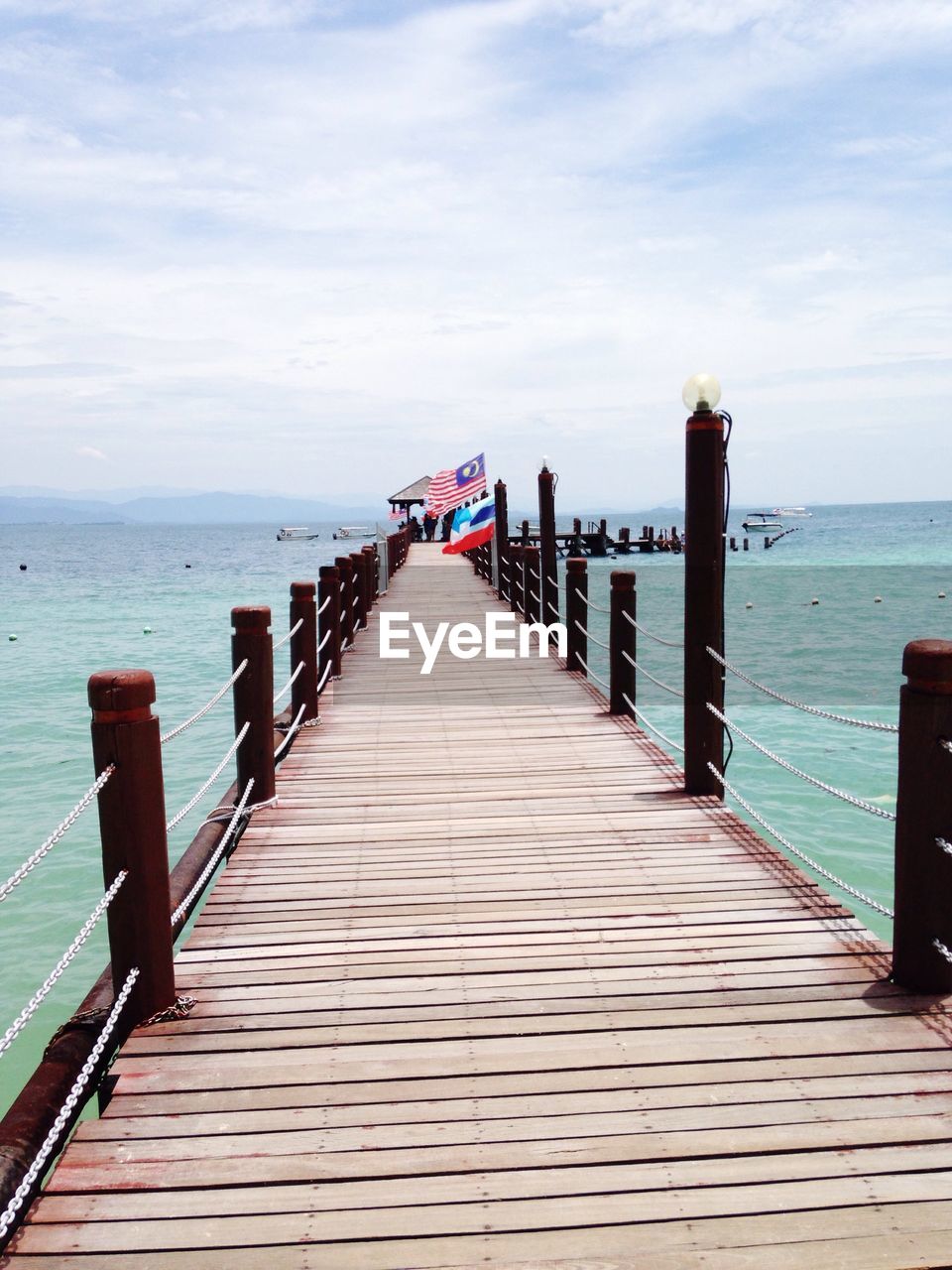 View of pier over sea