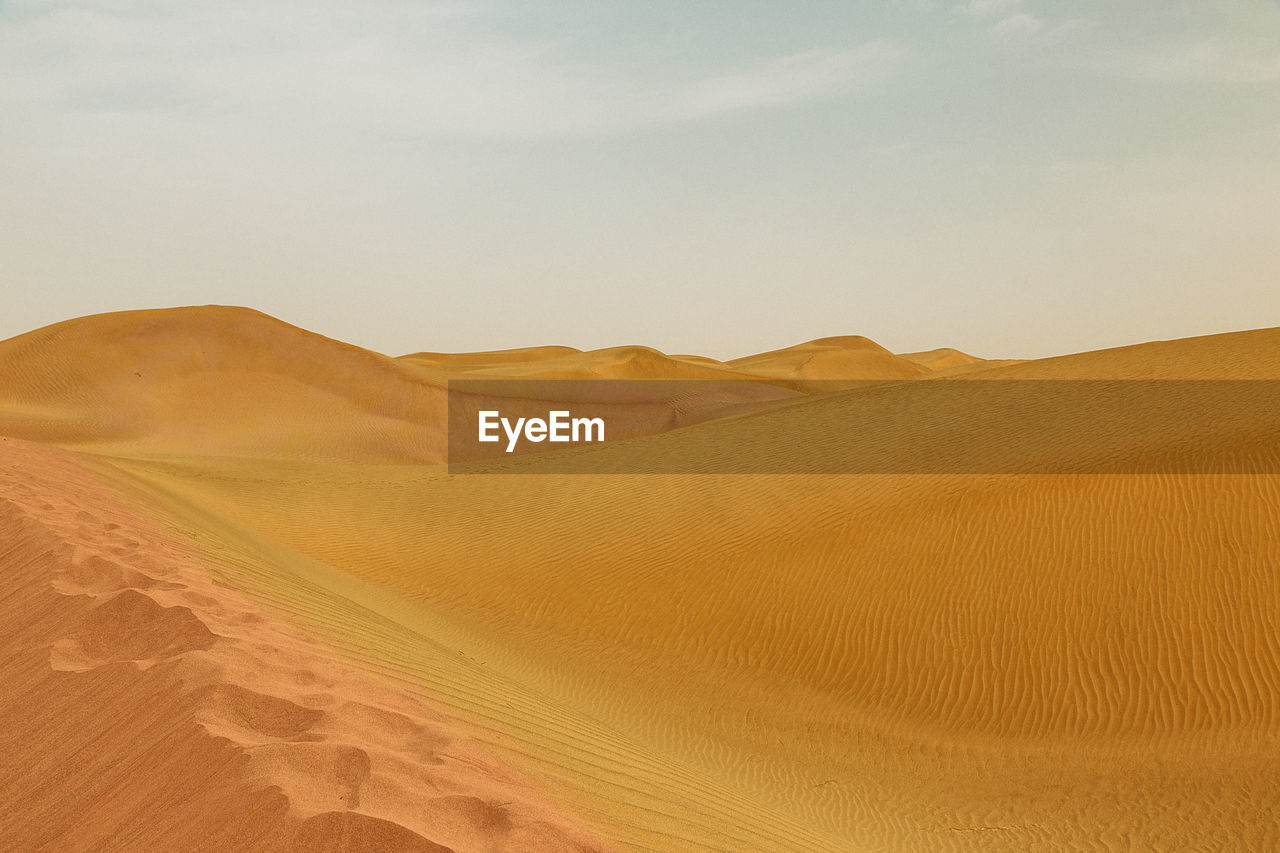 Dunes in the hotan desert, china