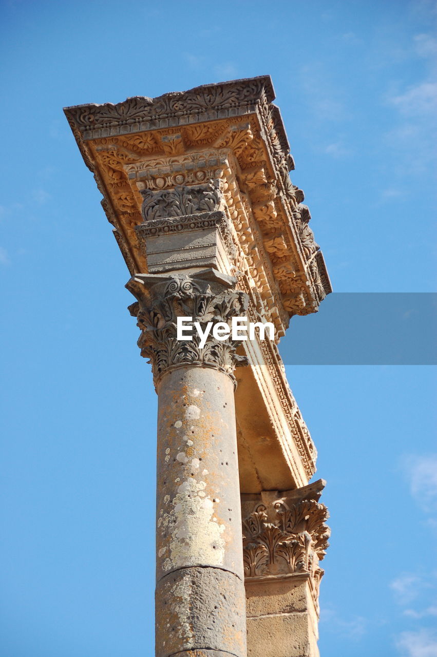 LOW ANGLE VIEW OF A TEMPLE