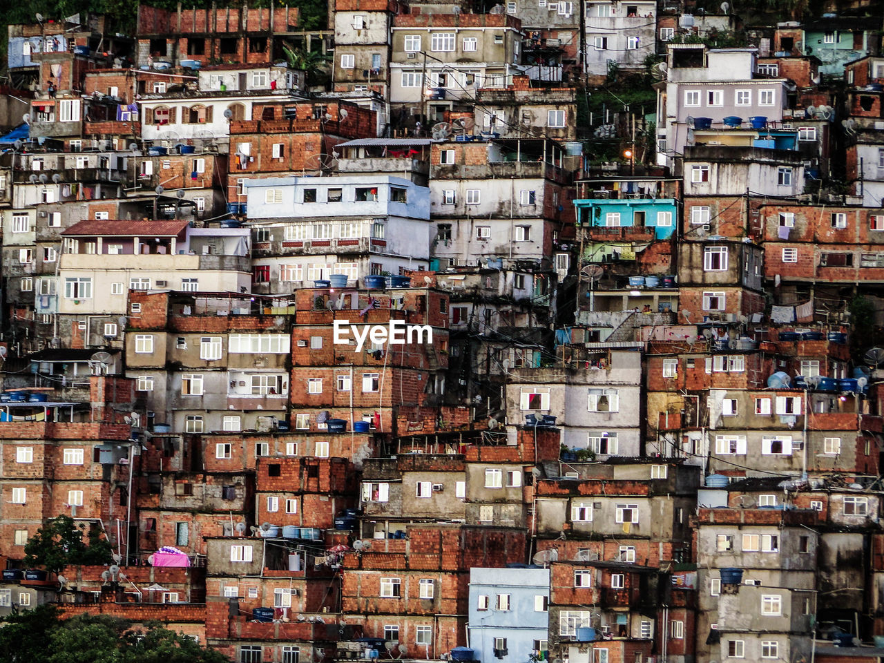 Full frame shot of crowded buildings