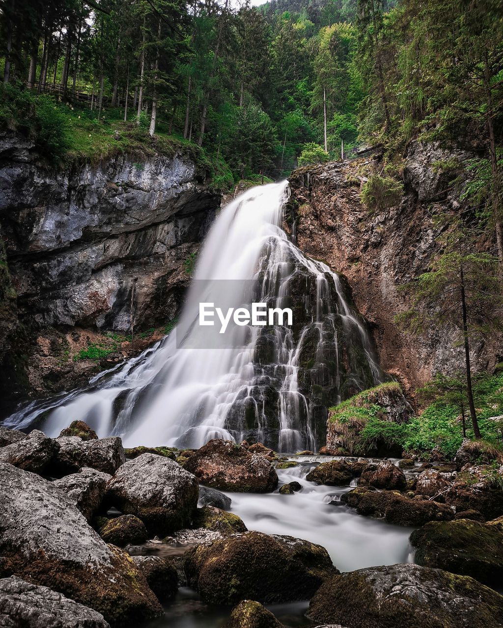 SCENIC VIEW OF WATERFALL