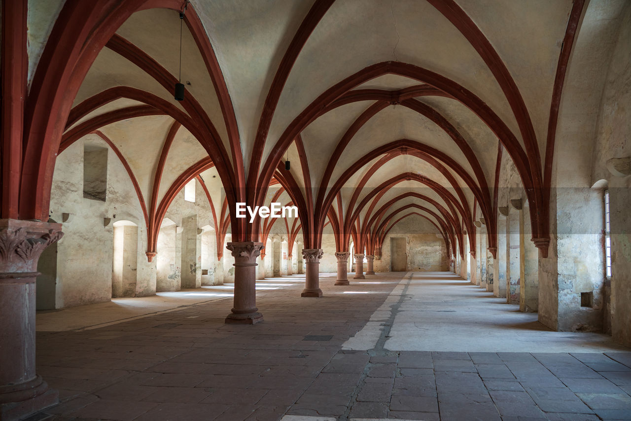 View into the monk's dormitory, eberbach abbey.