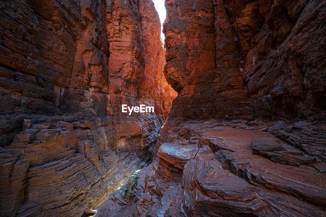 Scenic view of rock formations