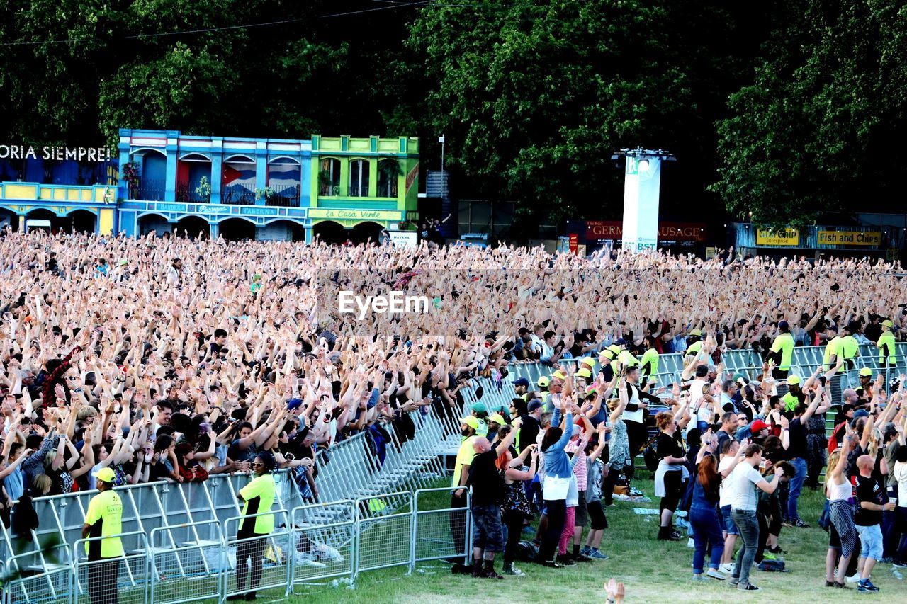 Crowd enjoying in stadium