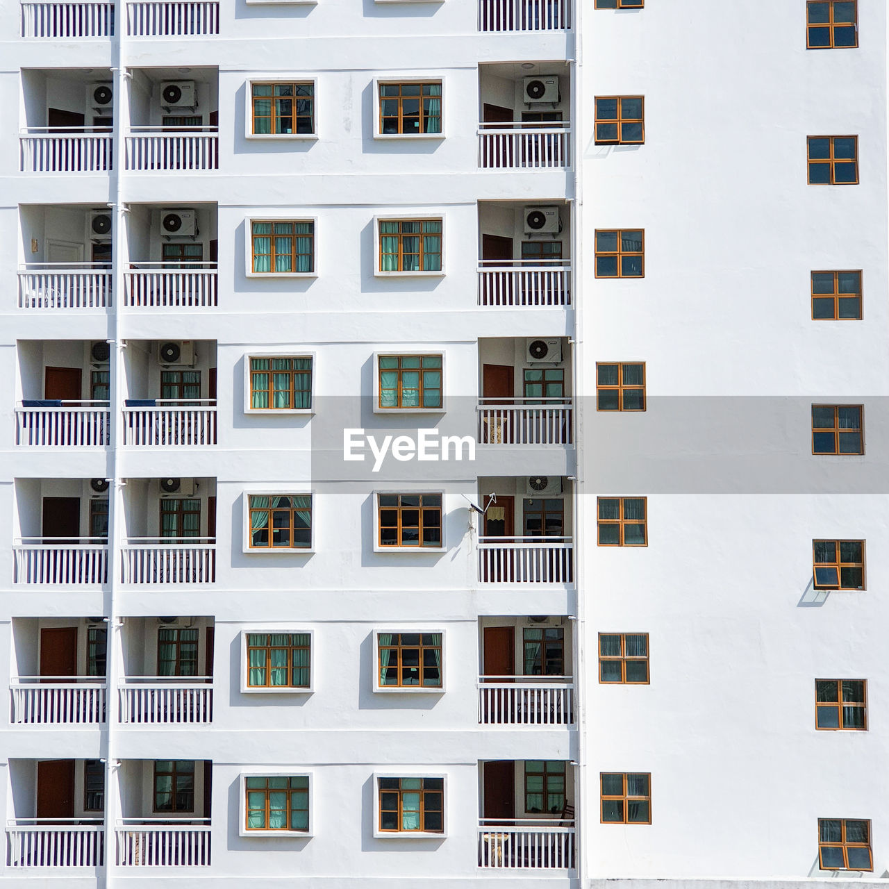 Full frame shot of residential building