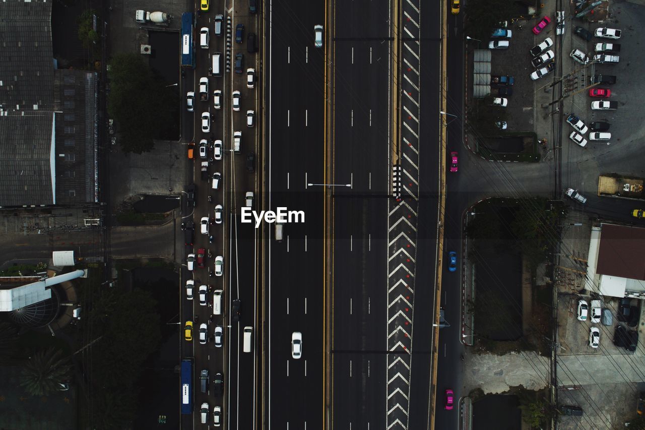 Overhead view of highway