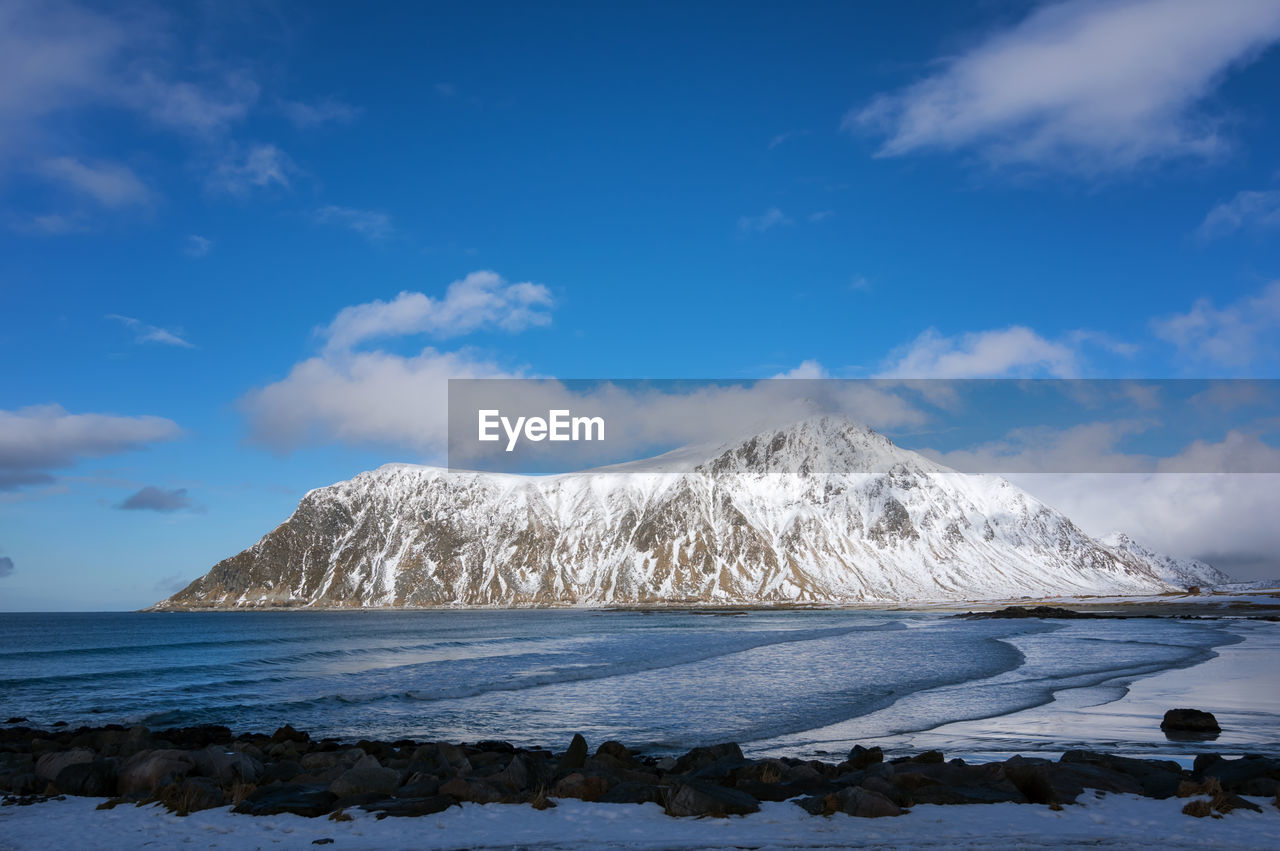 Scenic view of sea against sky norway
