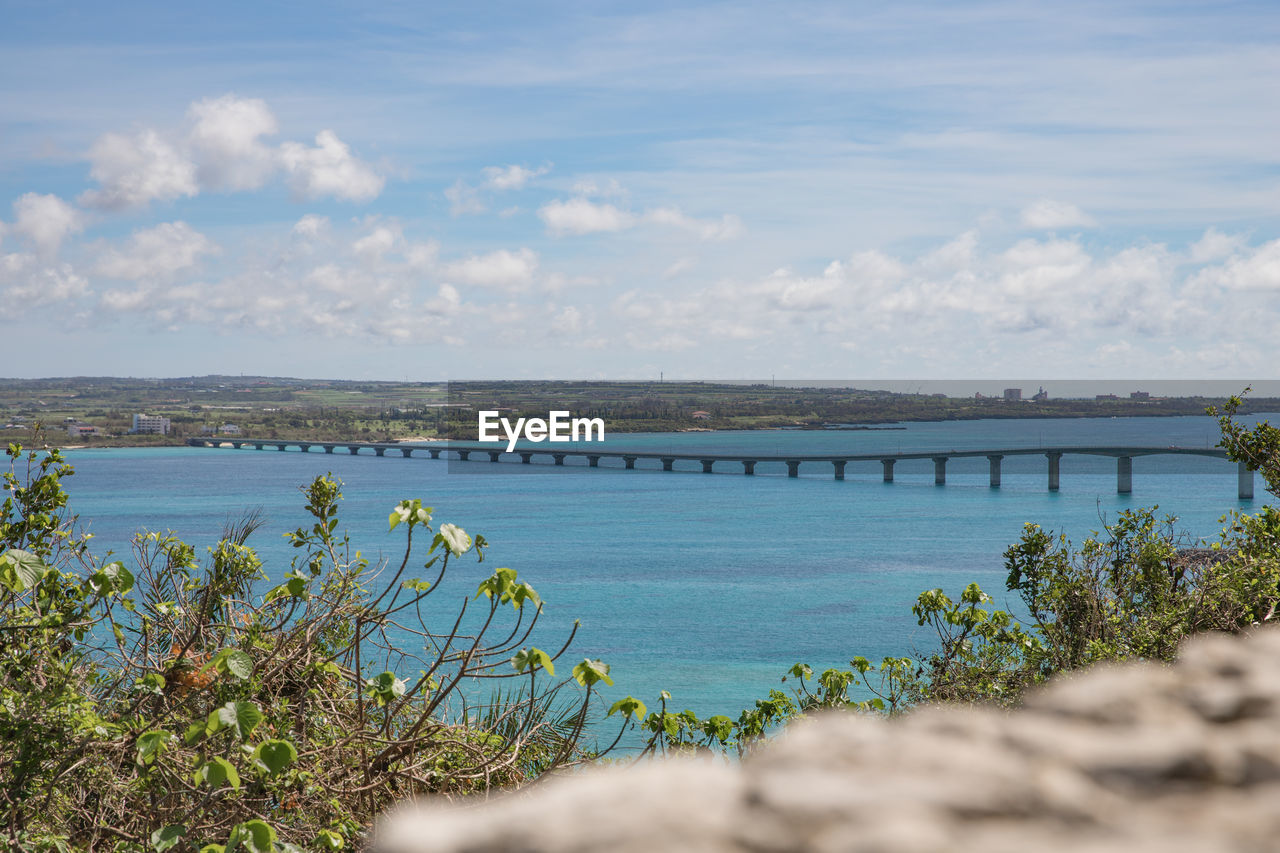 Scenic view of river against sky