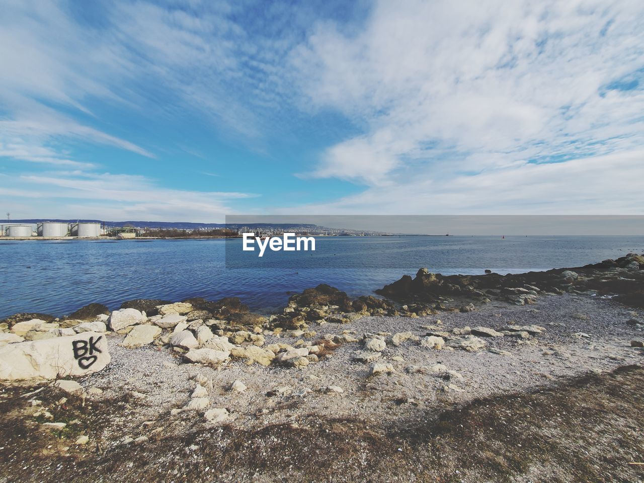 Scenic view of sea against sky