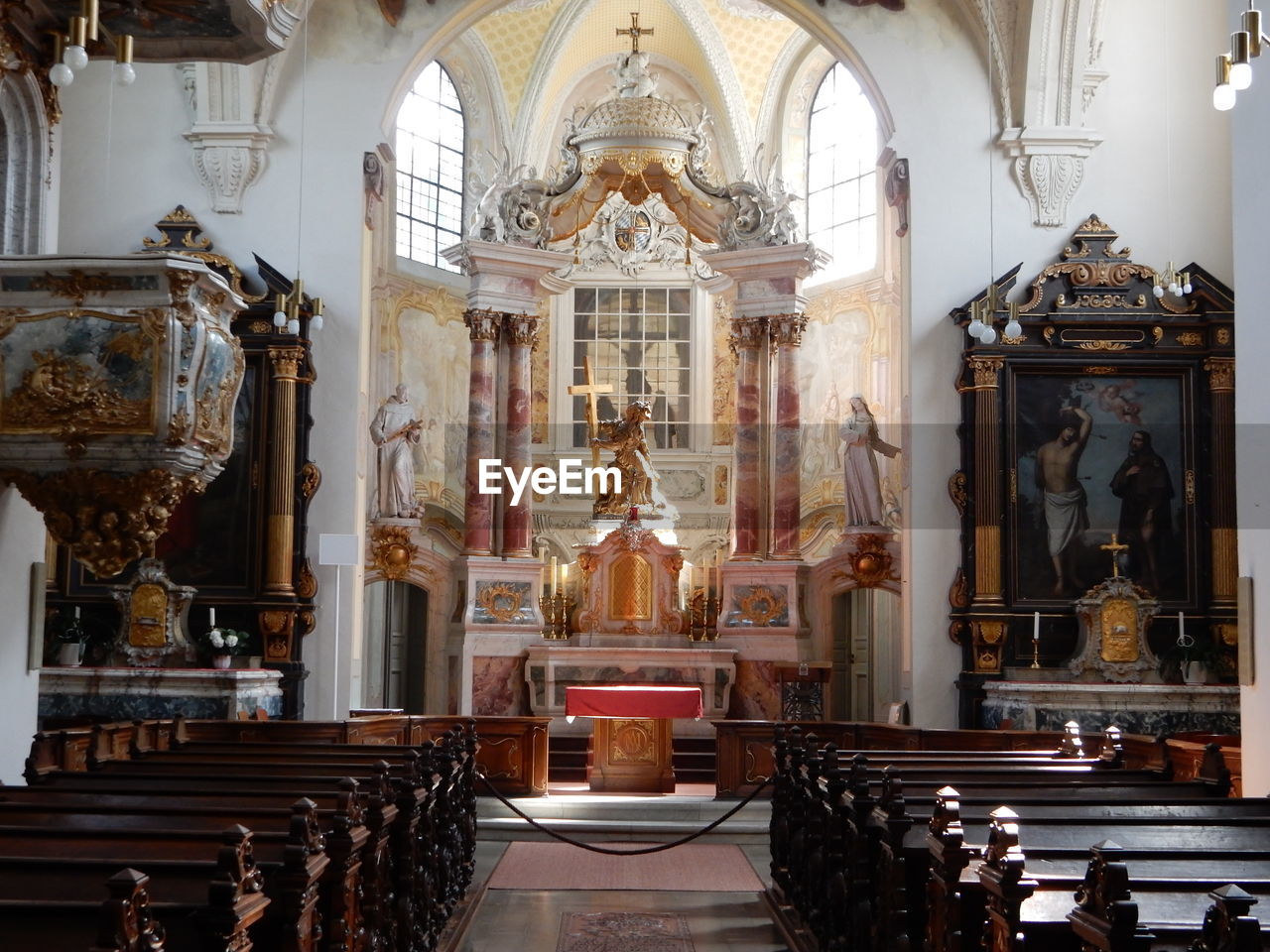 Interior of church