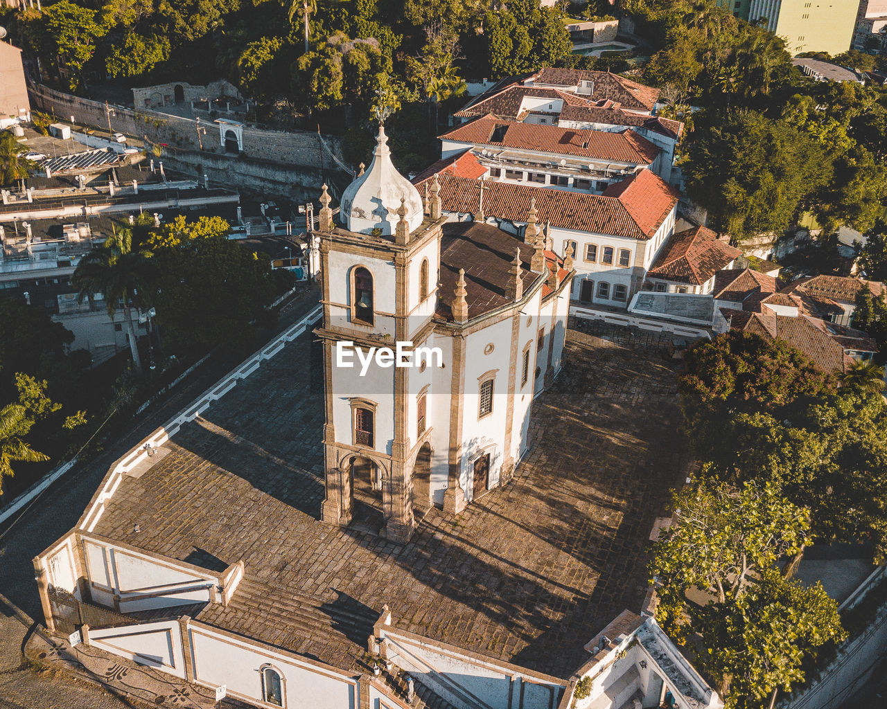 Drone view of church