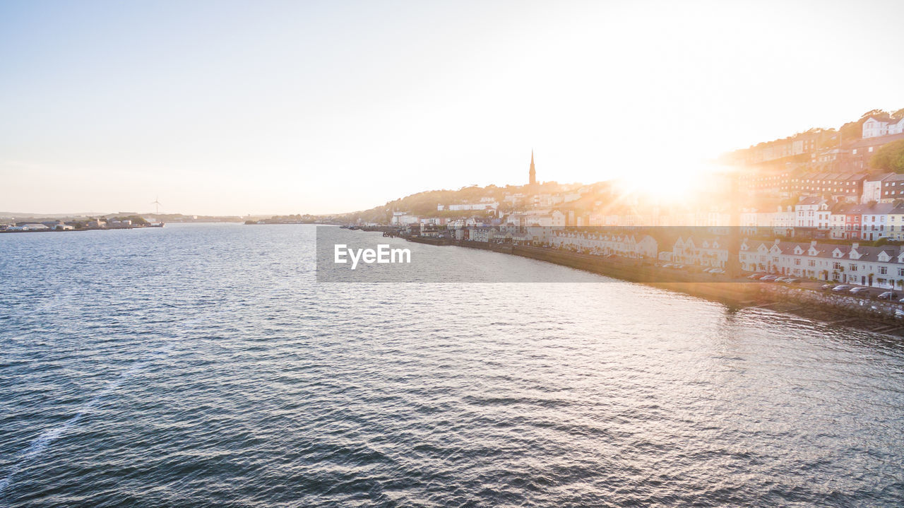 SCENIC VIEW OF CITYSCAPE AGAINST CLEAR SKY