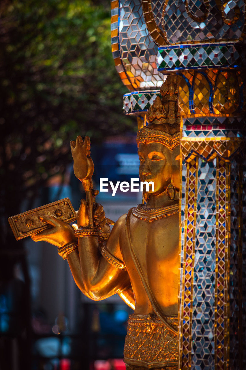 Close-up of buddha statue