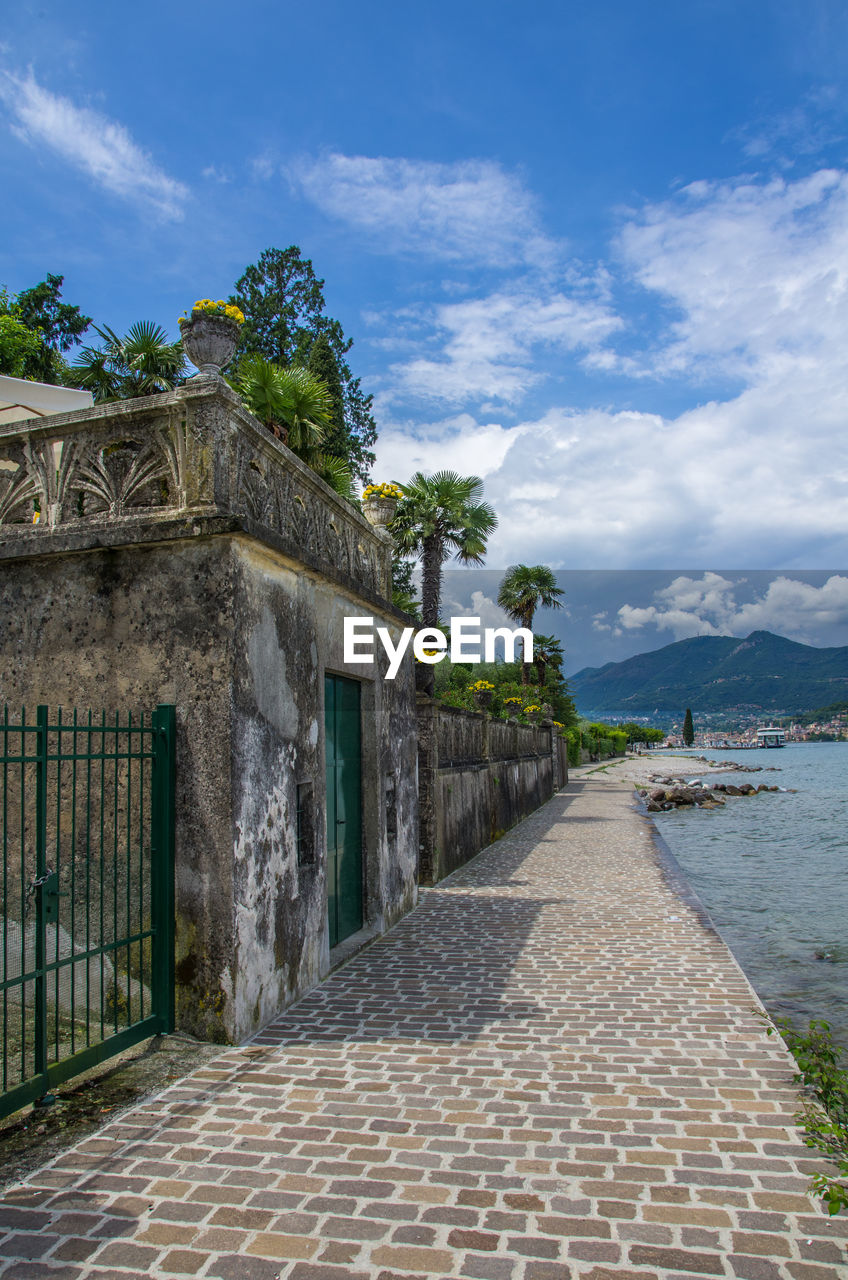 Footpath along lake garda