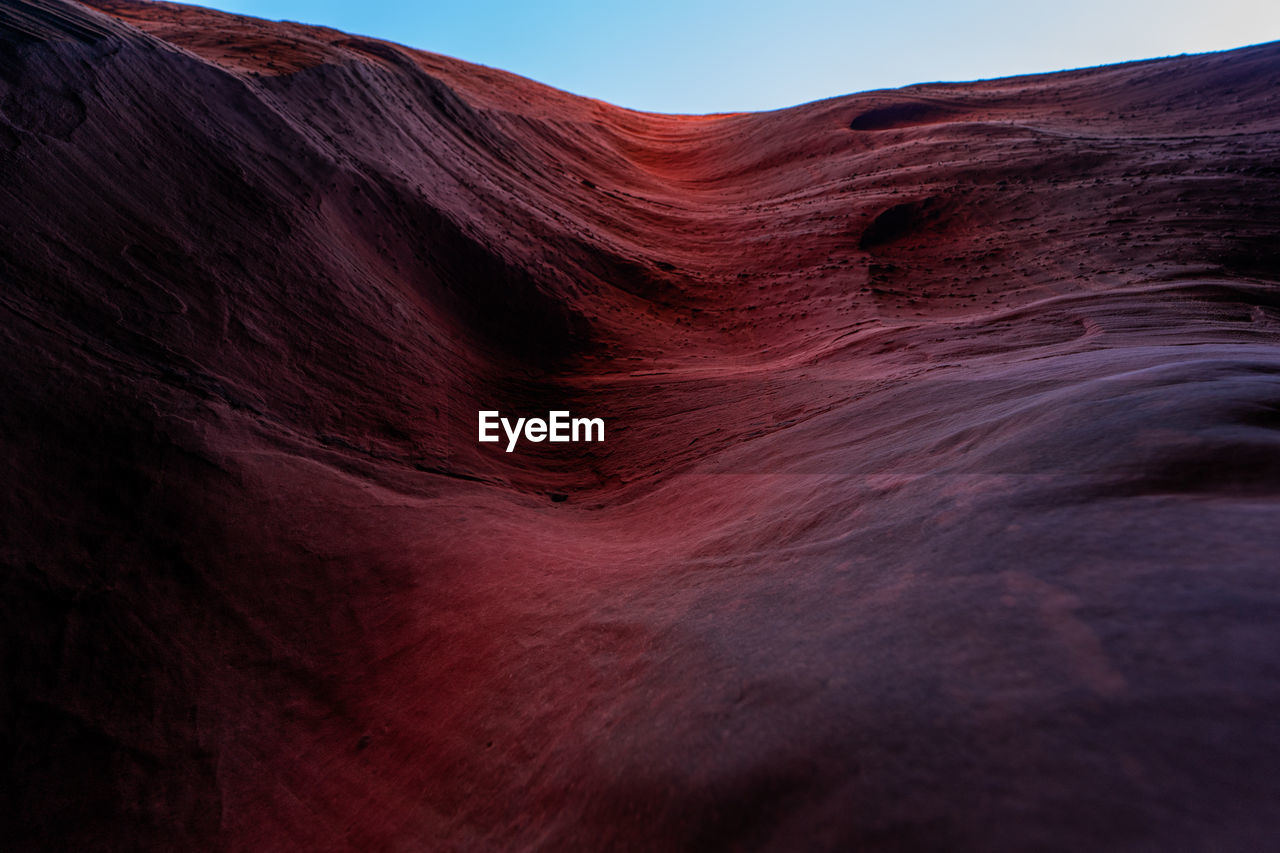 Rock formations in desert