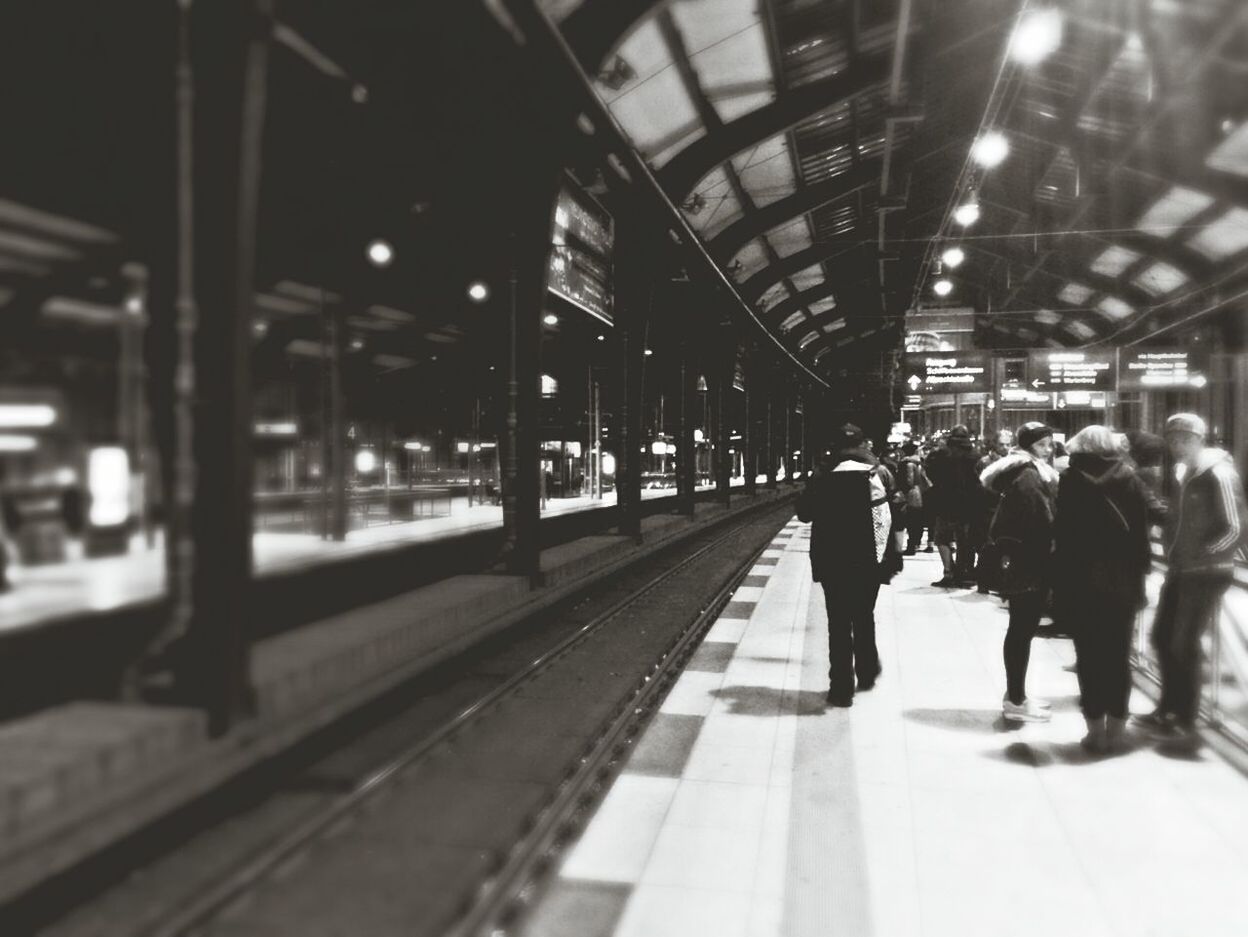 VIEW OF RAILROAD STATION PLATFORM