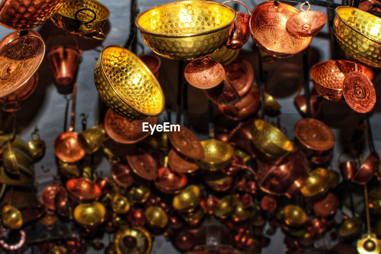 FULL FRAME SHOT OF ILLUMINATED LANTERNS