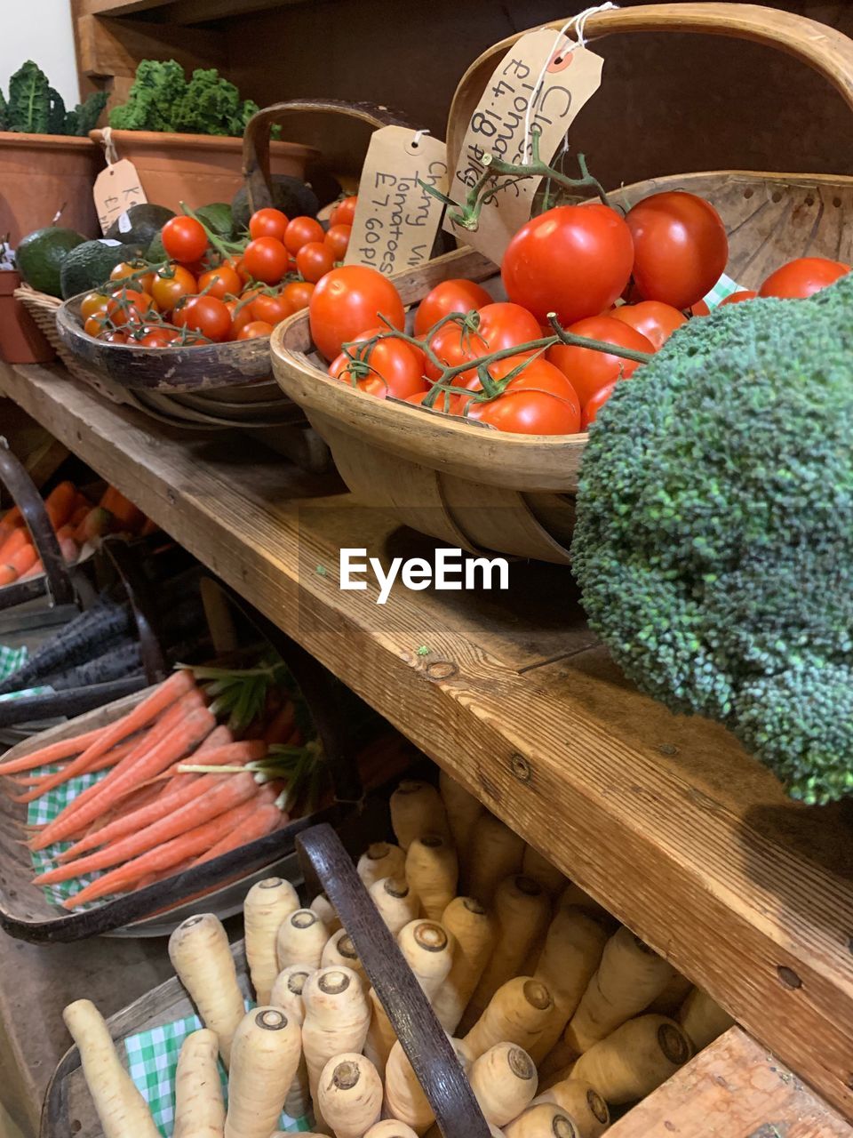 Market fresh vegetables