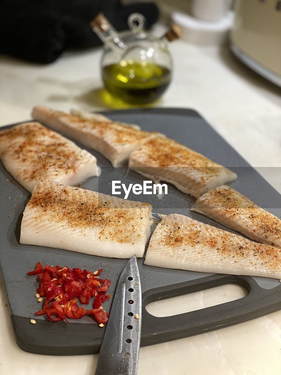 High angle view of breakfast served on table