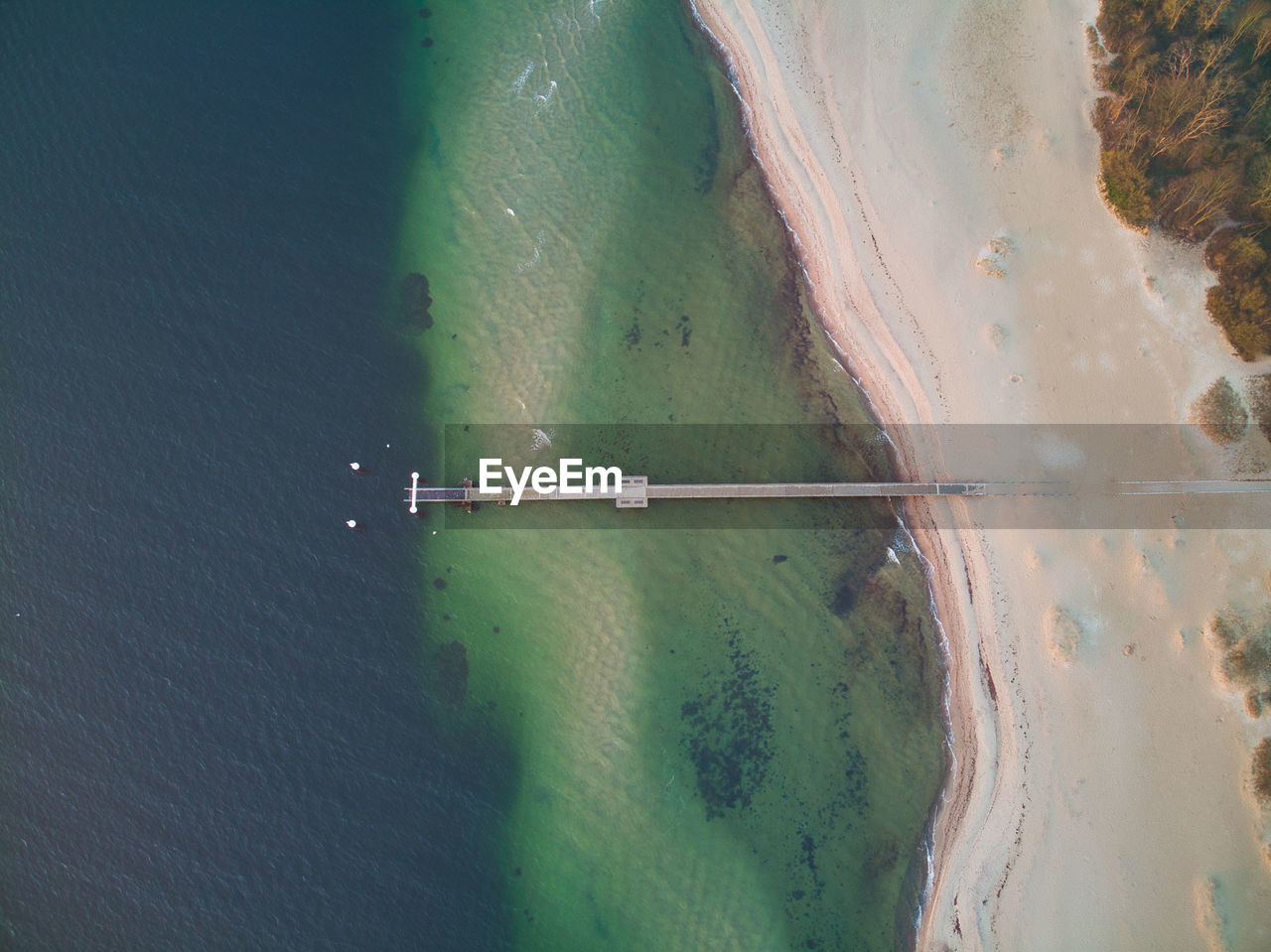 Aerial view of beach