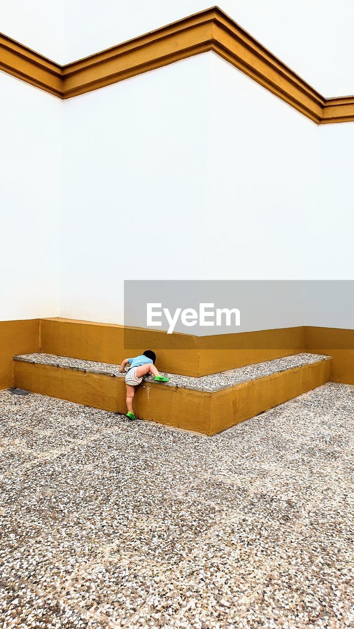 Toddler climbing wall