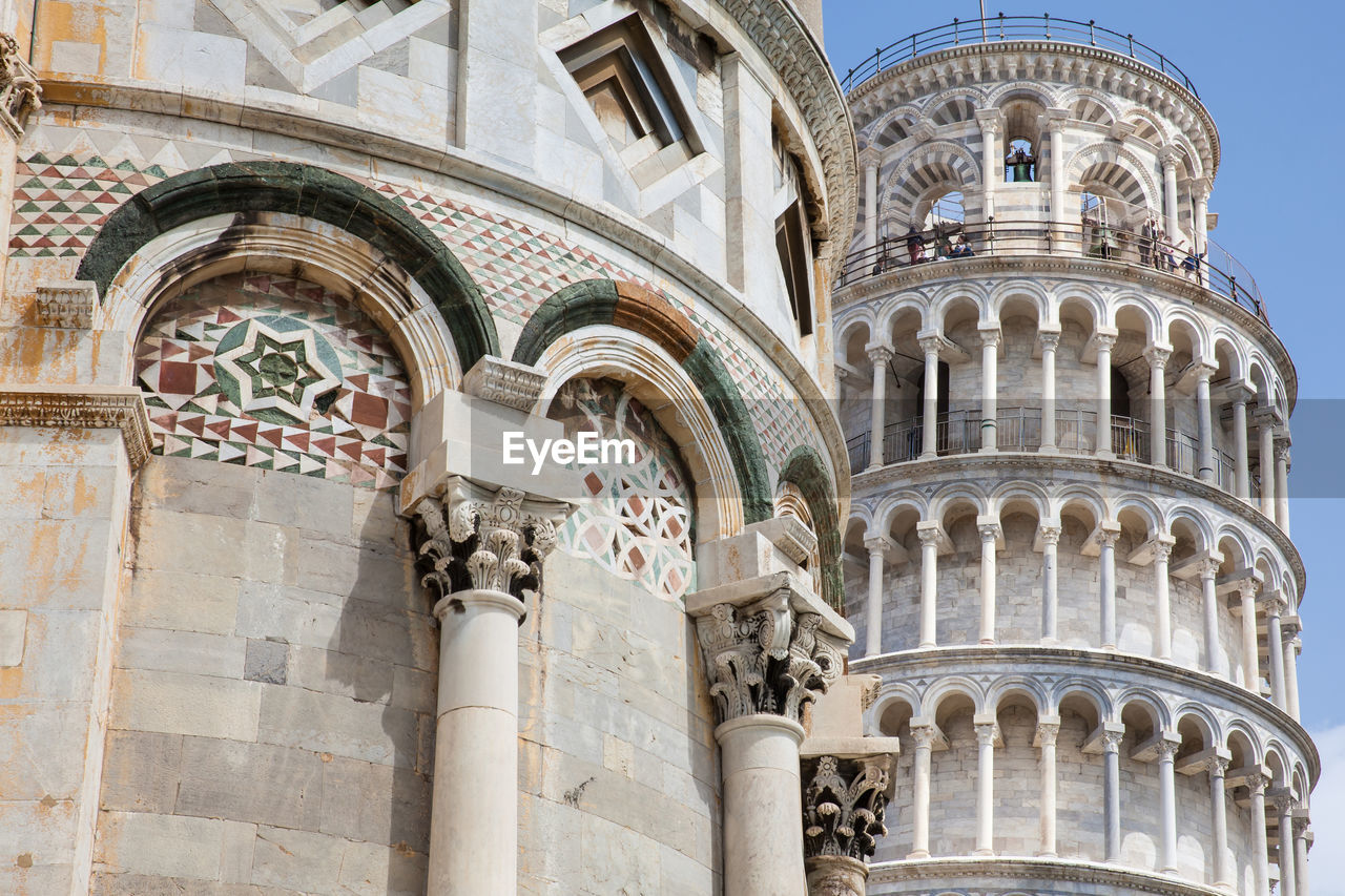 Primatial metropolitan cathedral of the assumption of mary and the leaning tower of pisa