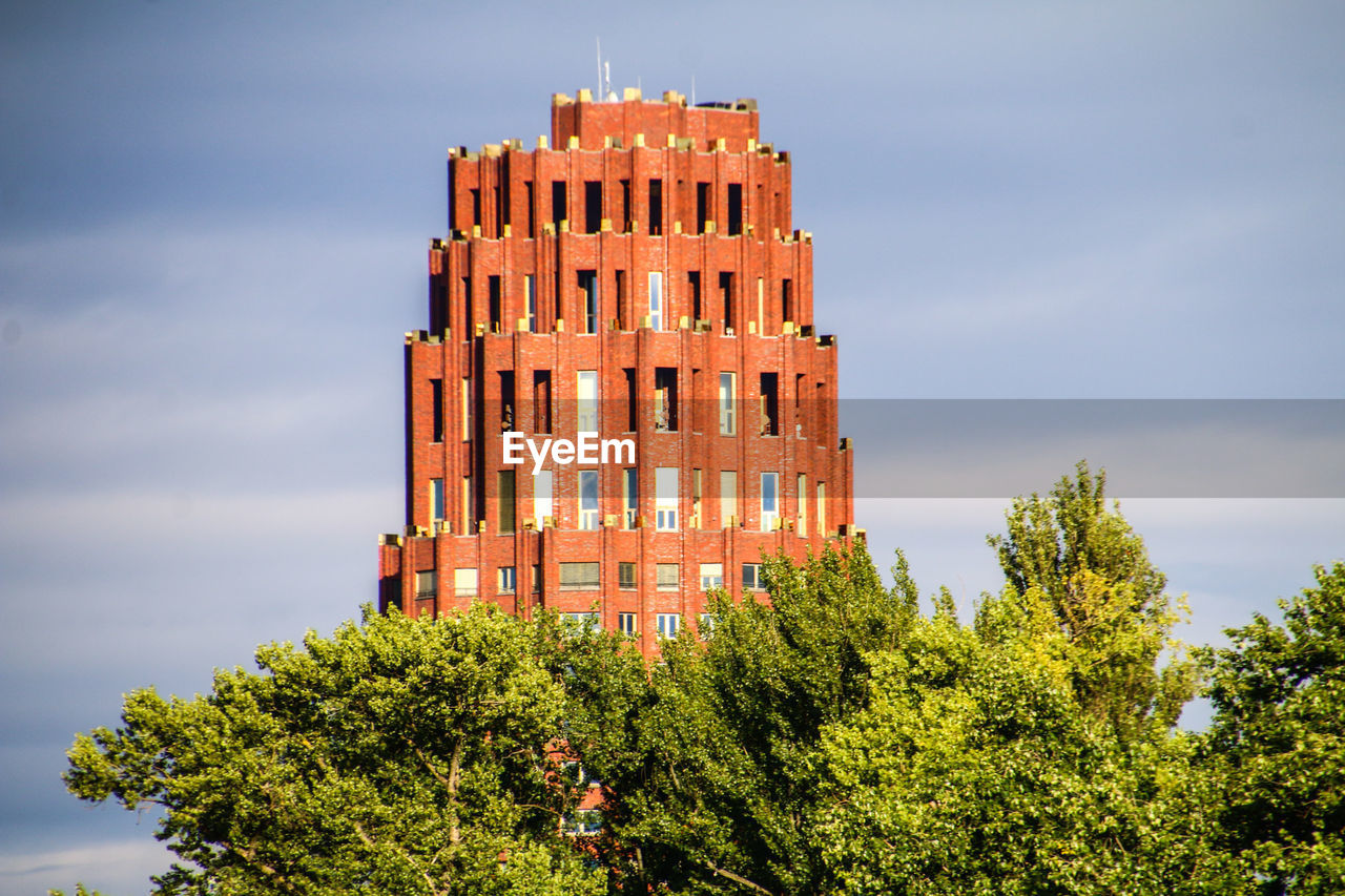 Low angle view of building against sky