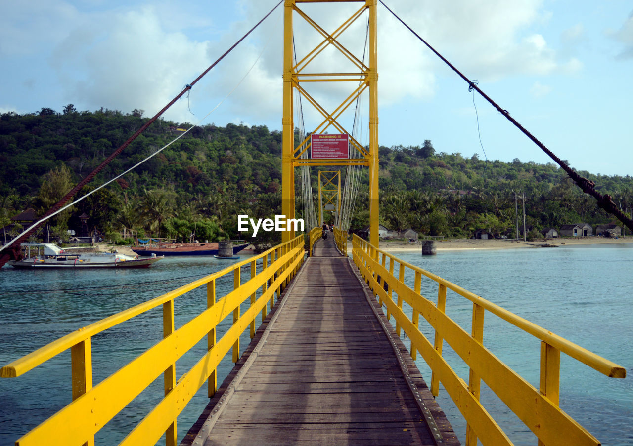 VIEW OF PIER OVER SEA