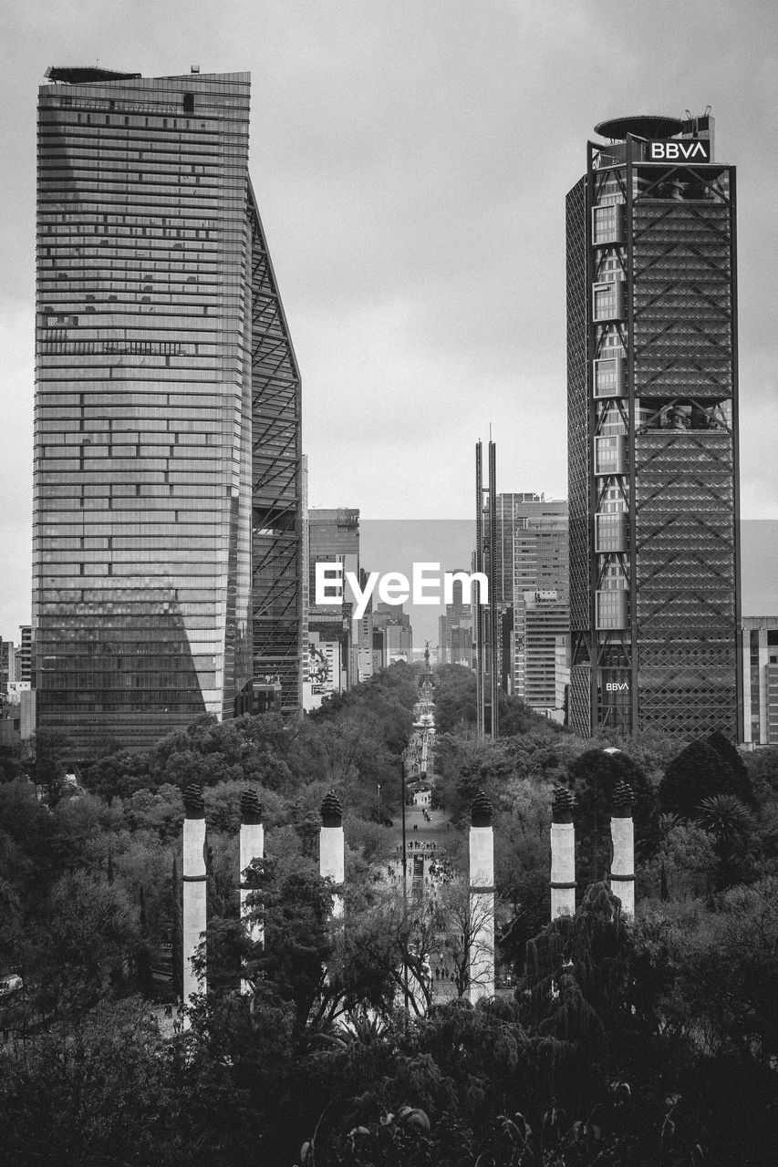 BUILDINGS AGAINST SKY