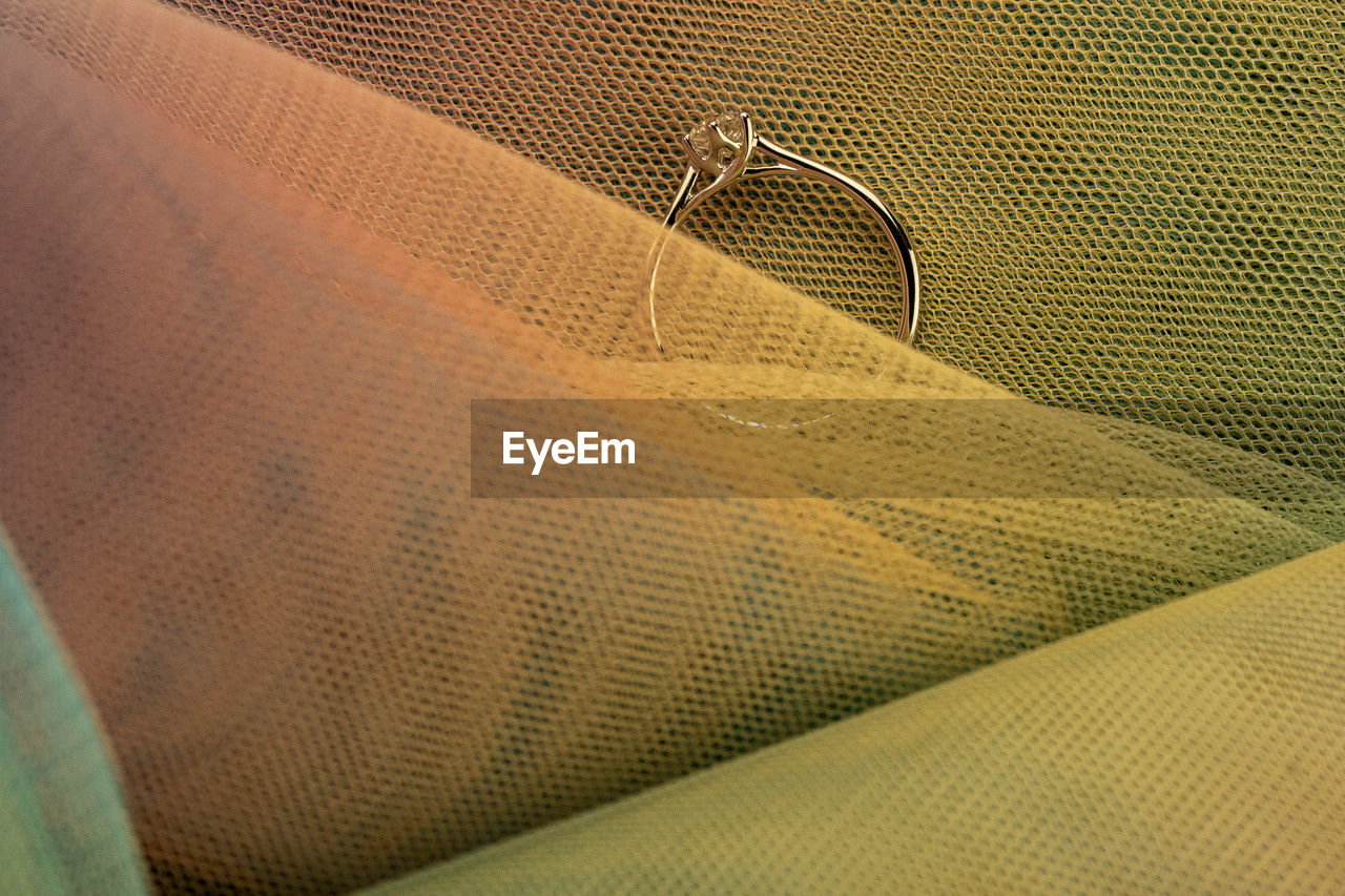 yellow, green, no people, pattern, close-up, backgrounds, full frame, textile, textured, indoors, brown